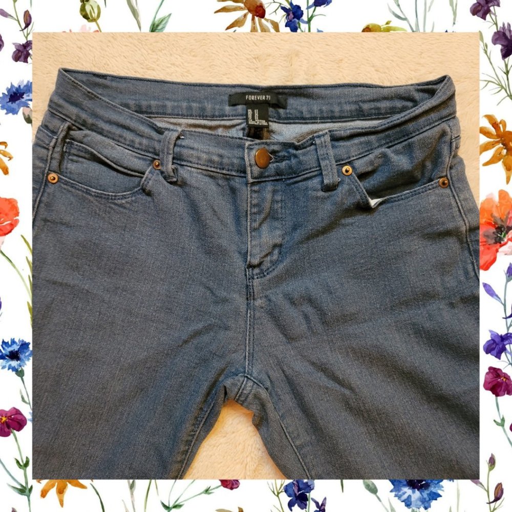 Forever 21 - size 27 - skinny jeans - blue